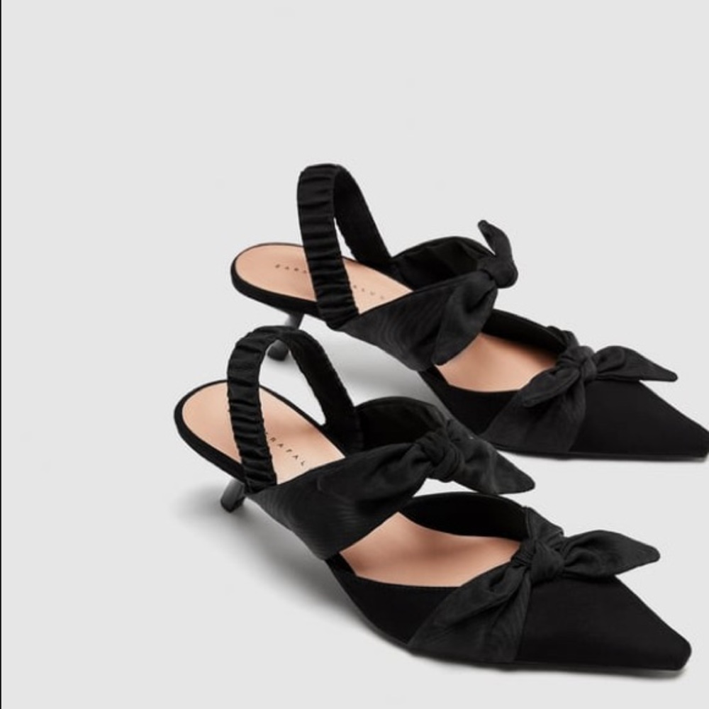 🌷NWT knotted sling back shoes - Picture 3 of 4